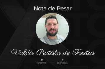 Nota de pesar: Nos despedimos de Valdir Batista de Freitas